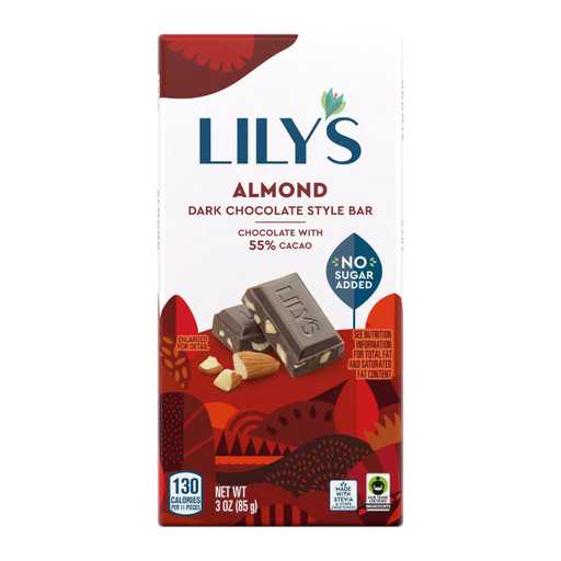 Lily's Almond Dark Chocolate Style Bar - 85g