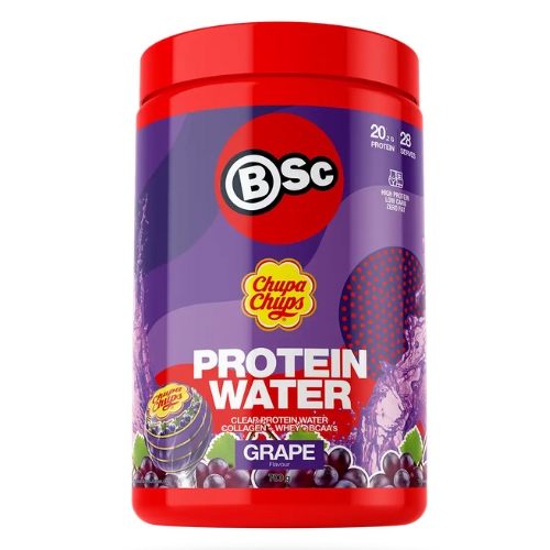 BSC x Chupa Chups Protein Water Grape 700g Low Carb Emporium Australia