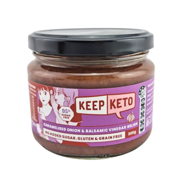 Keep Keto Relish - Caramelised Onion &amp; Balsamic Vinegar