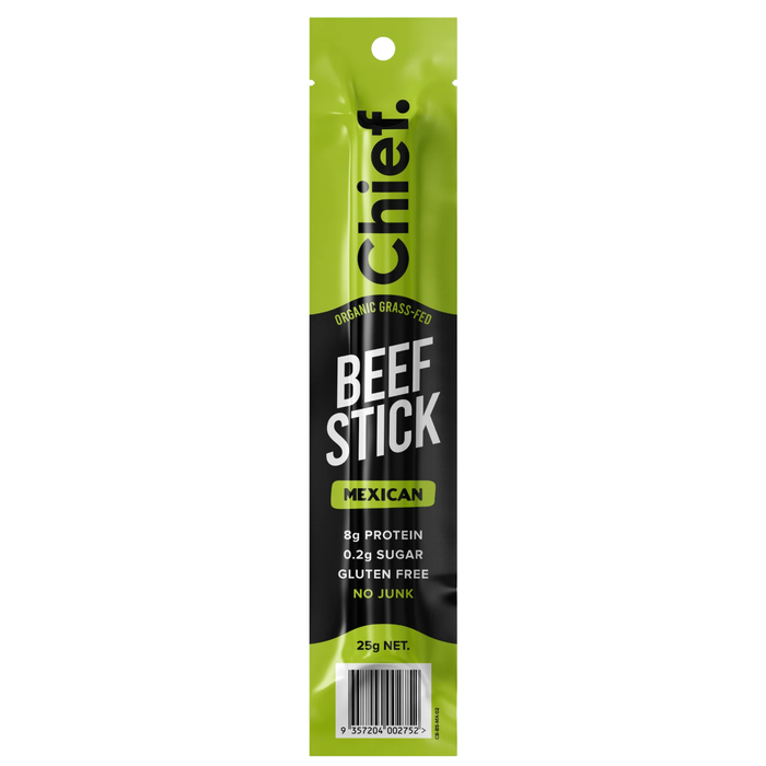 Chief Organic Beef Stick - Mexican - 25g