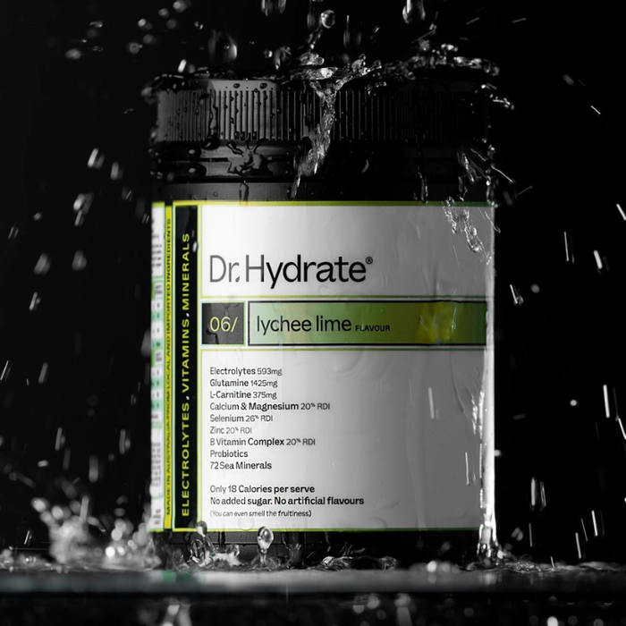 Dr Hydrate All-In-One Hydration Electrolyte Drink Mix - Lychee Lime 270g