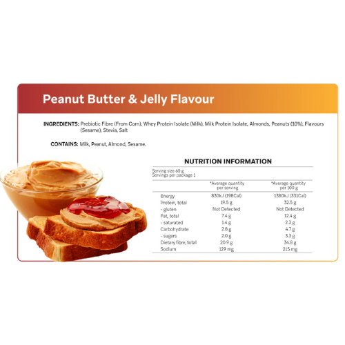 Smart Diet Solutions Protein Bar - Peanut Butter & Jelly 60gm