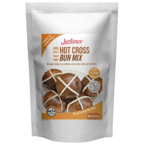Justine’s Keto Easy As Quick Hot Cross Buns Mix - 323.5g