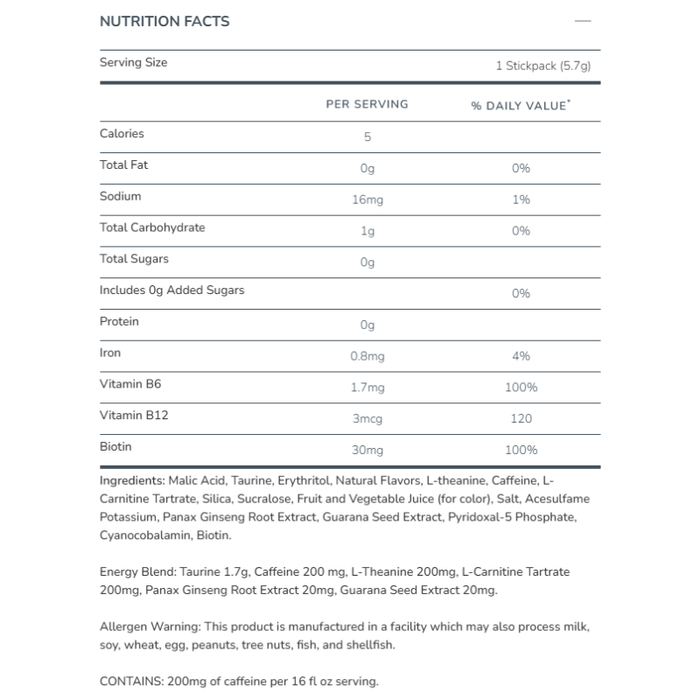 Alani Nu Energy - Cosmic Stardust Energy Sticks 10pk