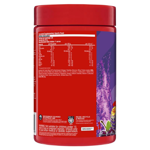 BSC x Chupa Chups Protein Water Grape 700g Low Carb Emporium Australia