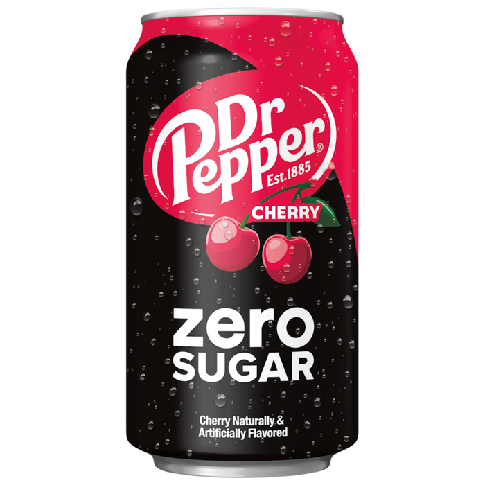 Dr Pepper Cherry - Zero Sugar 355mL - Instore Only - Best Before Oct 16th 2026