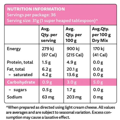 PBCo 98% Sugar Free Vanilla Icing Mix - 300gm