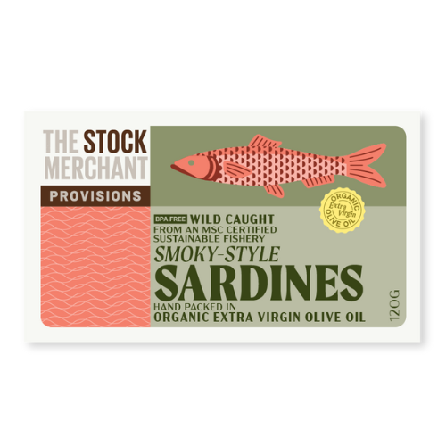 The Stock Merchant MSC Smoky-Style Sardines in Extra Virgin Olive Oil 