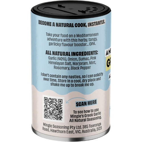 MINGLE Natural Seasoning Blend Greek Garlic Lovers 45g