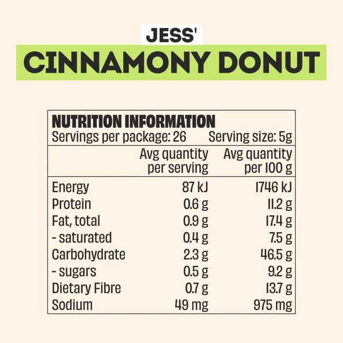 MINGLE Jess' Cinnamony Donut All Natural Sweet Topper 130g