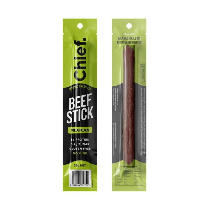 Chief Organic Beef Stick - Mexican - 25g