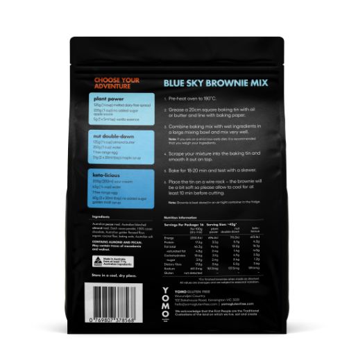 YOMO Blue Sky Brownie Mix - 320g