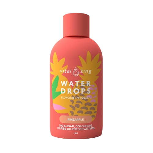 VITAL ZING Pineapple Water Drops - 90 serves (NEW LOOK PACK - SAME GREAT TASTE)