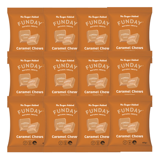 Bulk Funday Caramel Chews - 45g x 12