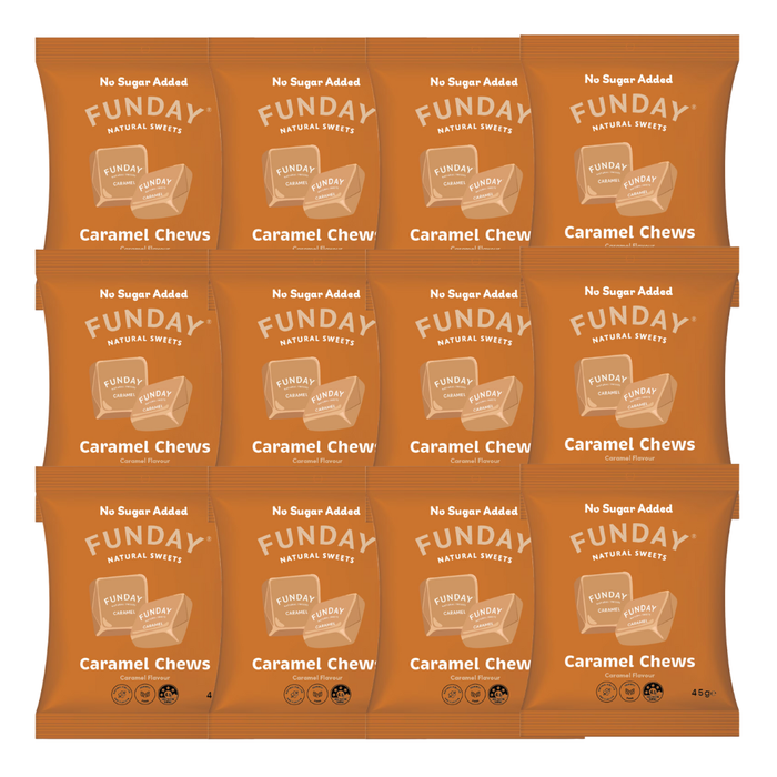 Bulk Funday Caramel Chews - 45g x 12