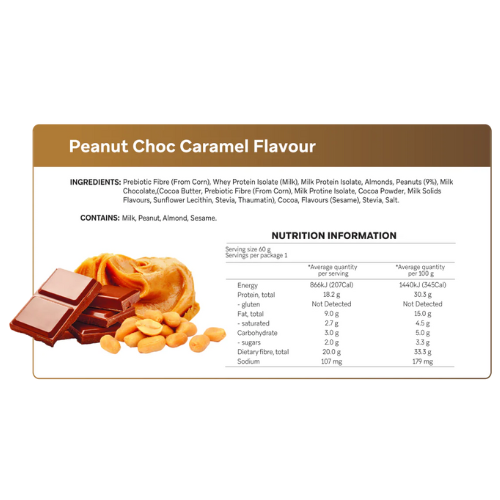 Smart Diet Solutions Protein Bar - Peanut Choc Caramel 60gm