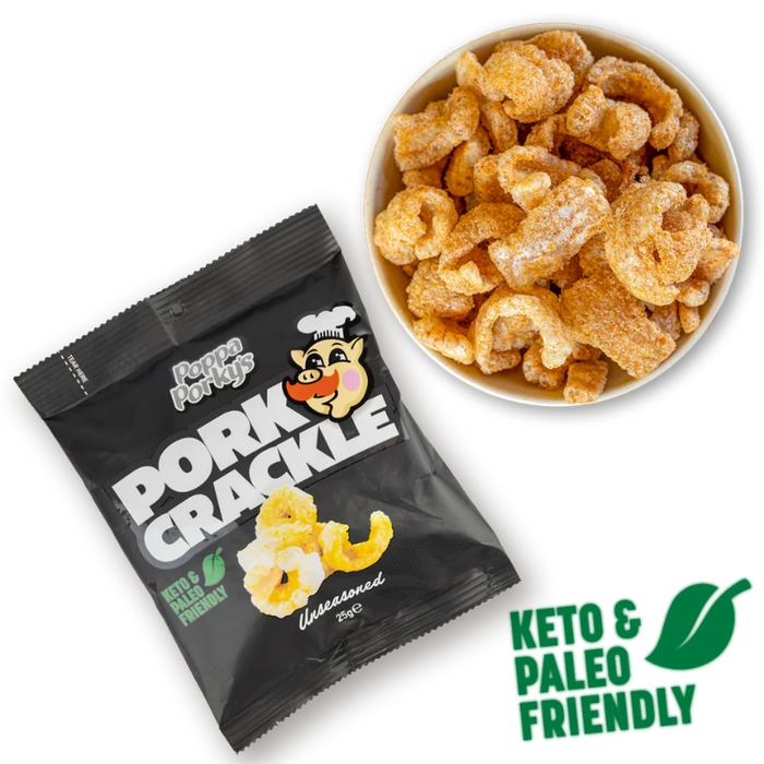 Poppa Porky's Pork Crackle - Unseasoned - 25g