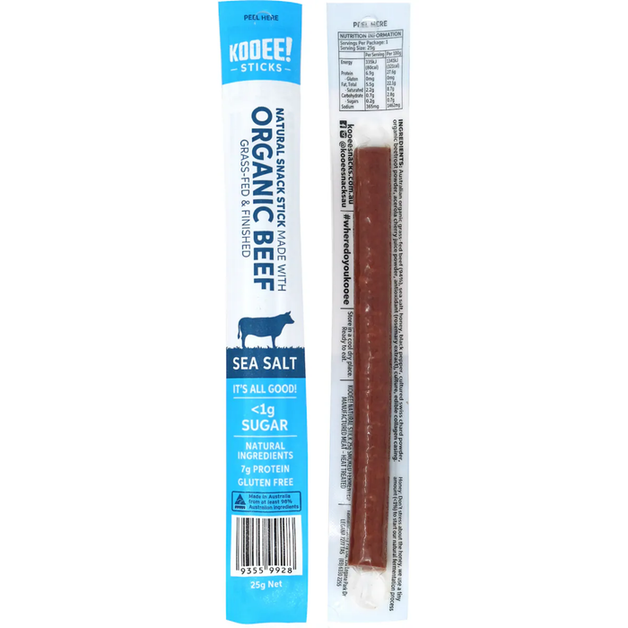 Kooee Organic Sea Salt Beef Stick - 25g