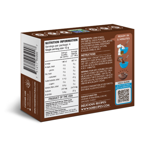 Bulk Simply Desserts Instant Pudding & Pie Filling - Chocolate 48gm x 6 (case)