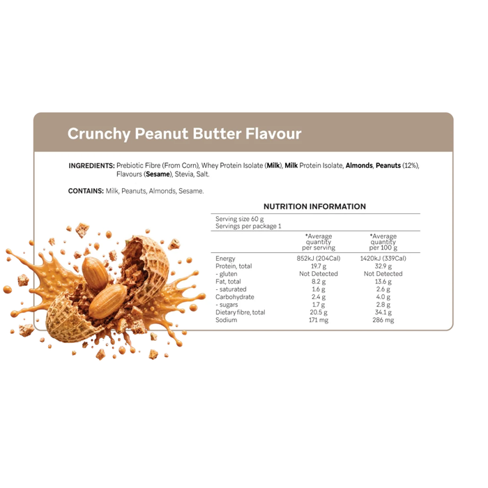 Smart Diet Solutions Protein Bar -  Crunchy Peanut Butter Flavour 60g