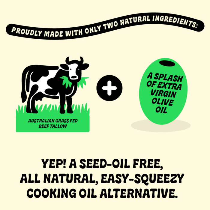 Talo Grass Fed Whipped Beef Tallow with Olive oil -  300g