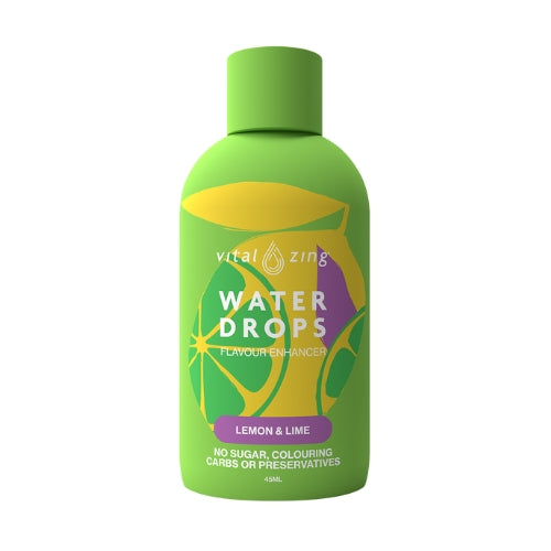 VITAL ZING Lemon Lime Water Drops - 90 serves (NEW LOOK PACK - SAME GREAT TASTE)