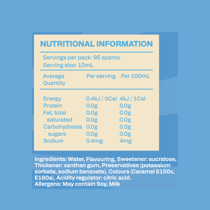 Low Carb Emporium Irish Cream Flavoured Zero Sugar Syrup - 950mL