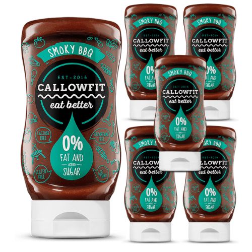 BULK Callowfit Smokey BBQ Sauce - 300mL x 6