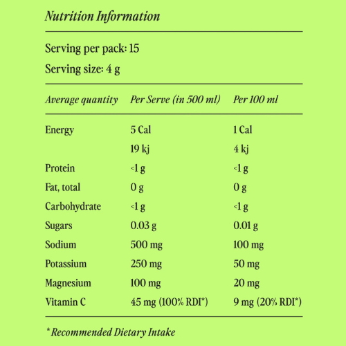 Hyro Zero Sugar Electrolyte Mix - Lemon Lime - 15 sachets