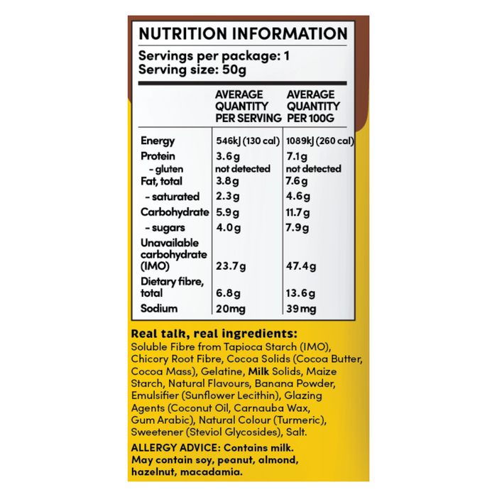 Bulk Funday Milk Chocolate Banana Bites - 50g x 12