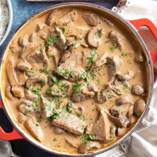 Beef Stroganoff with Mixed Vegetables - 350g