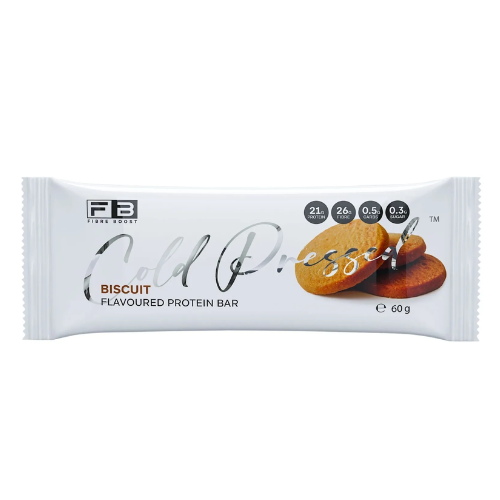 FIBRE BOOST Cold Pressed Protein Bar - Biscuit Flavour 60g