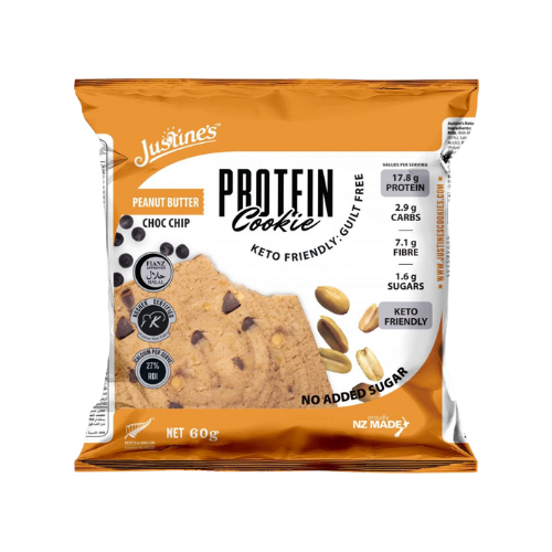 Justine's Peanut Butter Choc Chip Protein Cookie - 60g