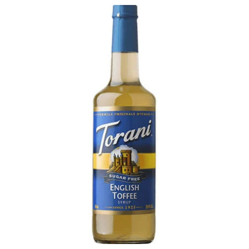 Torani Sugar Free Syrup - English Toffee - 750mL (plastic bottle) - Best Before 11/05/2024