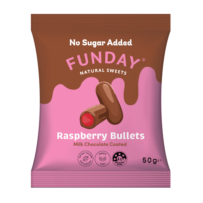 Funday Milk Chocolate Raspberry Bullets&nbsp;