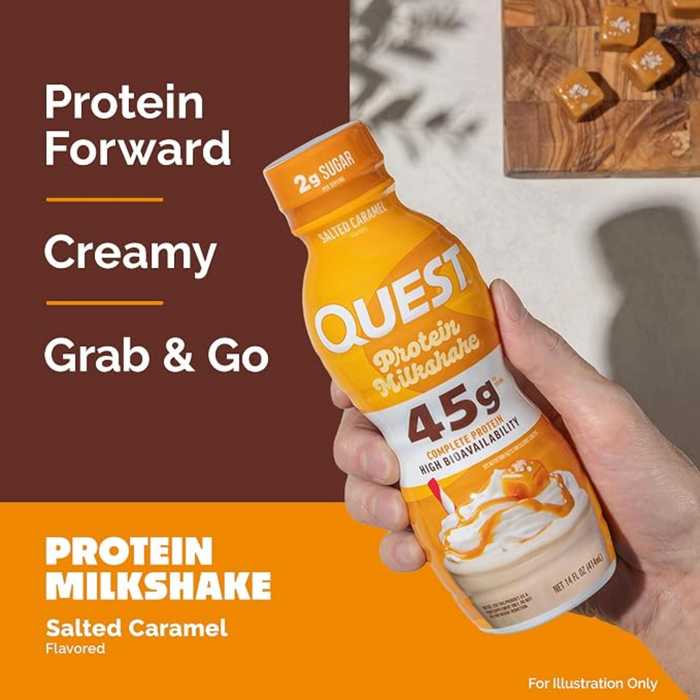 Quest - Protein Milk Shake 45g protein - Salted Caramel - 414mL