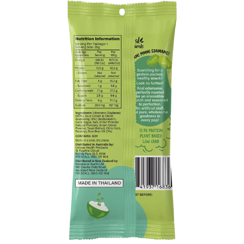 Real Naturals Protein Edamame Pops Sour Cream & Onion - 26g