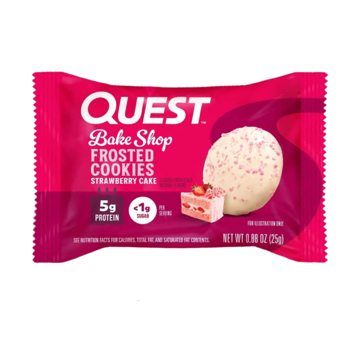 QUEST Bake Shop Frosted Cookies - Strawberry Cake - 25g