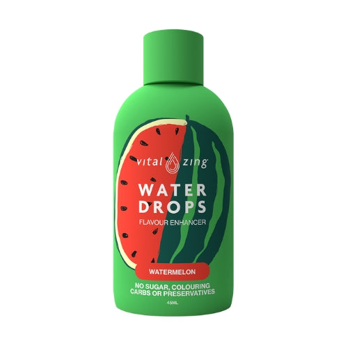 VITAL ZING Watermelon Flavour Water Drops - 90 serves (NEW LOOK PACK - SAME GREAT TASTE)