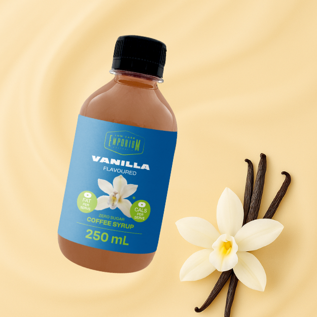 Low Carb Emporium Zero Sugar Syrup Twin Pack - Vanilla & Caramel - 250mL (25 serves) x 2