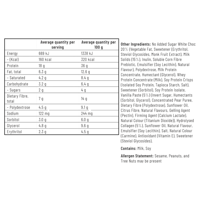 EHP LABS OxyShred Lean Protein Bar - Strawberries & Cream (50g)