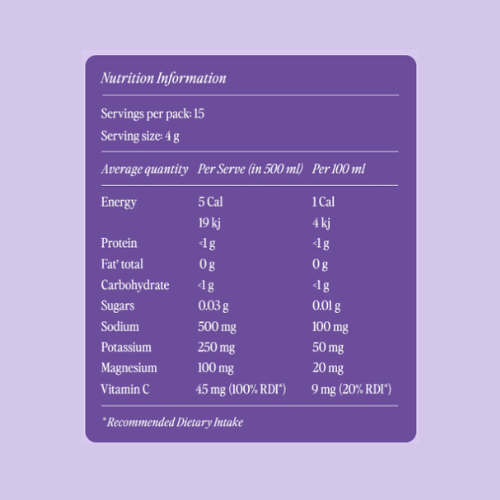 Hyro Zero Sugar Electrolyte Mix - Blackcurrant Crush - 15 sachets