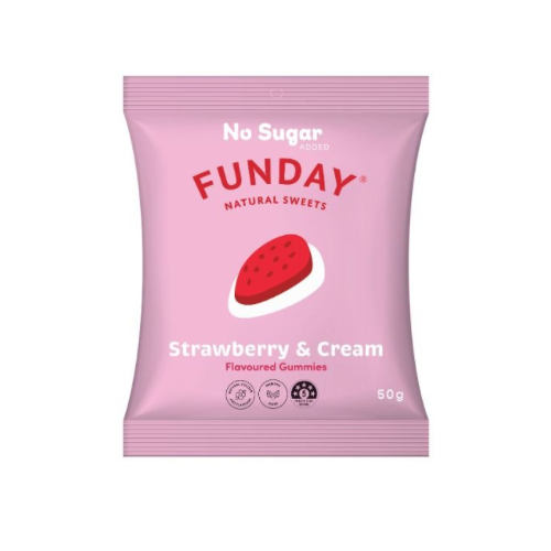 Funday Strawberry & Cream Gummies - 50g