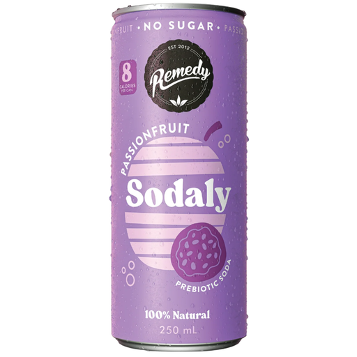 Remedy Sodaly Passionfruit 250mL