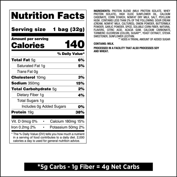 Quest Sour Cream & Onion Protein Chips - 32gm