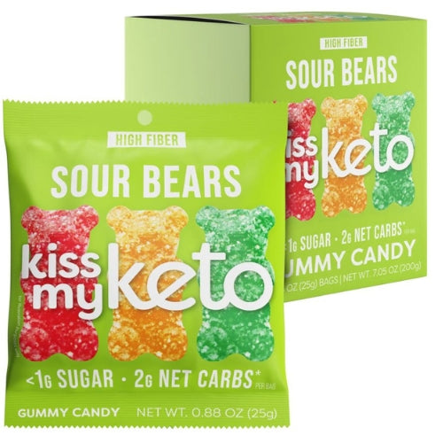 Kiss My Keto Sour Bears - 8 x 25g (case)