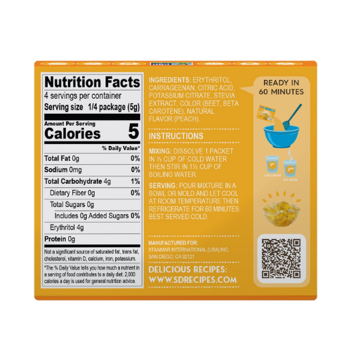 Simply Desserts Peach Jel Dessert - 20gm