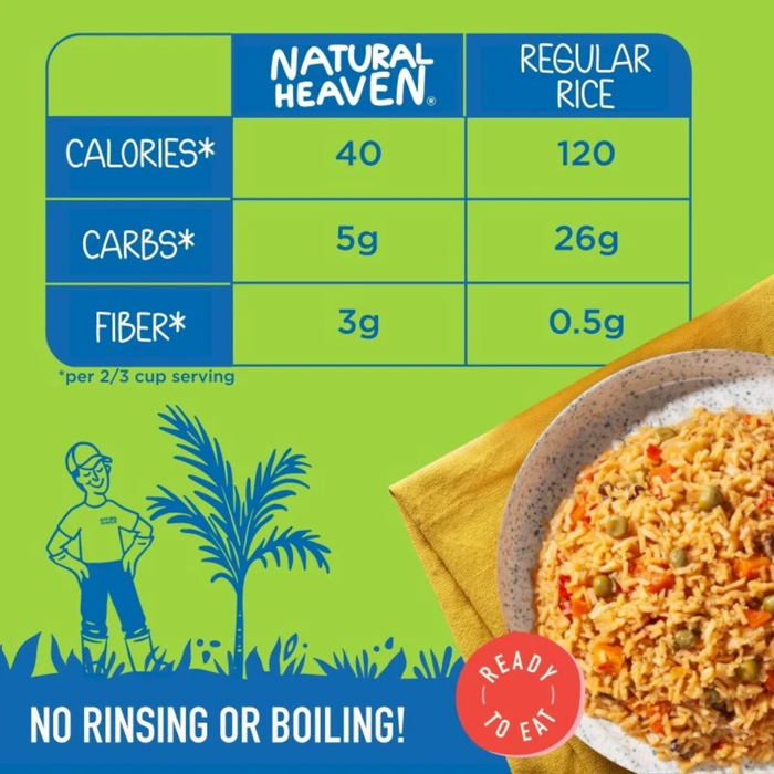 Natural Heaven Heart of Palm Asian Style Rice - 255g (net)