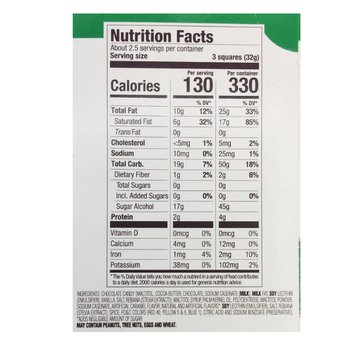 Russell Stover Sugar Free Caramel Filled Chocolate - 85g