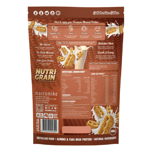 Macro Mike x Kellogg's Nutri-Grain Premium Almond Protein - 400g